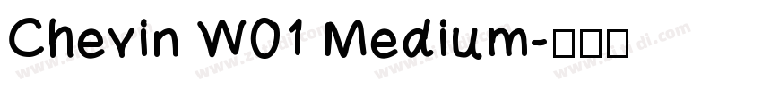 Chevin W01 Medium字体转换